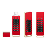 1 PCS Secure USB Drive Encrypted USB Flash Drive Hardware Password Memory Stick With Keypad USB 3.0 Disk Flash 128GB
