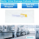 15 Pack Vae Urine Drainage Catheter Bag Vaes with Smooth Edges and Silicone Tubing