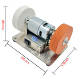 100W Double hine Artifact Table Grinder Motor Micro Coarse and Fine Polishing Electric Grinding Wheel Grindig Stone