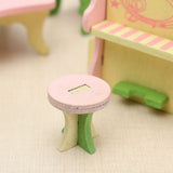4 Set Wooden Dollhouse Miniature Furniture Puzzle Model Children Kids Toys