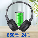 Portable Personal Rechargeable Headphone Ear Muffs Foldable LCD Display FM Radio Headset Scalable Design