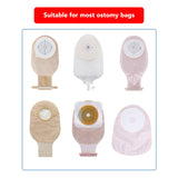 ral Printed Round Shape Portable Protective Cotton Rectal Bag for Shower Ostomy Cover