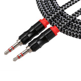 2 Meters Extension 3.5mm Jack to Male AUX Cable 3.5 mm Audio Extender Cord Braided Wire for Phones Amplifier