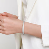 Women's Temperament Full Of Stars With Diamonds Sterling Silver Bracelet