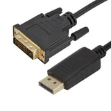 1.8M DP adapter cable converter Displayport in to DVI out for HP
