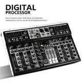 Professional 4 6 8 Channel Bluetooth Mixer Mi Console Audio Interface USB Sound Card for Computer Home Karaoke