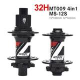 Mtb Arc Bicycle 32 Holes Cassette Bike Cubes Rear Hub 135x10 for Bmx Cube HG MS XD Freehub 1112 Speed