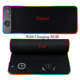 Wireless Charging RGB Luminous Charger Phone Gaming Mousepad PC Laptop Computer Plate Mouse Mat Desktop Pad