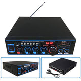 12V 220V 800W Bluetooth 5.0 Amplifier For Speakers 2.0 Channel Car Audio Power AMP Bass HIFI Music Player AUX FM TF With Remote