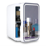 CE FCC ROHS Small Makeup Skincare Fridge with  LED Light Makeup Mirror Car Fridge Refrigerators Cosmetics Mini Fridge