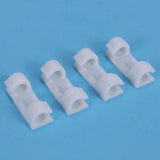 100Pcs Wire Fixing Clamp Clip Desktop Clear Up Holder Clamps Cable Clip Device USB Cord Clips Holder Organiser(White)