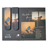 Series Double-sided Magnet Bookmark Romantic Cloud Sky Landscape Magnetic Bookmar Book Lovers for Reading