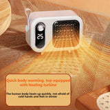 1pc Desktop Heater, Small Heater, Household Energy-saving Full House Office Winter Small Solar Electric Warm Air Heater, Small Heater With Heating And Fan Modes, For Home Office School Thanksgiving Halloween Christmas Wedding Birthday Gift