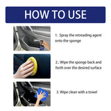 100ml Auto Retreading Waterproof Remove Stains Interior Detaig Care Refurbishing Agent Universal Car Accessory