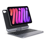 DOQO Magic Keyboard for Apple iPad Mini6 Magnetic Protective Case with Touchpad 360-degree Rotation Backlight Keyboard Case