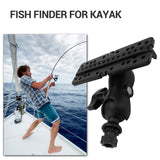 Ball Mount with Fish Finder and Universal Mounting Plate Kayak Accessories,Inner Hexagon Base