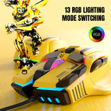 G6 Mouse Wired 128000DPI ChipA826 RGB ro-programmable Ergonomic design superior for Gaming and Work