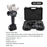 Electric Ratchet Cutter Rechargeable For Copper Aluminum Armored Cable Portable Steel Core Wire Gear Scissors
