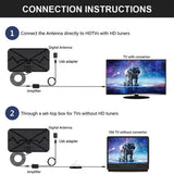 Europe Ces TV polska 8 es DE Oscams 4K HD DVB Digital EU plug Cccann antenna flat design