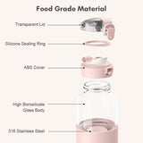 Portable Baby Formula 300ml Precise Temperature Control Water Warmer Electric Kettle for Car Travel Outdoor
