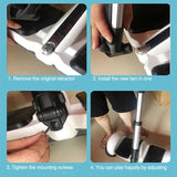Handle 2 in 1 for Ninebot MiniLITE Minipro Handlebar Leg Control Rod Adjustable Extension Handrail,Black