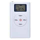 Mini FM Radio Portable 60-108MHZ DSP Radio Receiver with Stereo Earphone Headset Rechargeable Battery receiver