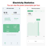 Tuya Smart Zigbee Energy Meter Single Phase 80A Din Rail Power Monitor Kwh Wattmeter Voltmeter 110V 220V 50/60Hz