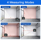 2in1 40M 5M Laser Tape Measure Digital Distance Meter Handheld Range Finder Tool