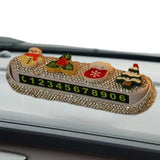 Number Plate Christmas Accessories Parking Card Glow In The Dark Automobile Temporary Car