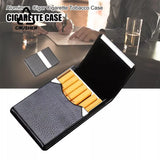 CRUSHER Portable Fashion Cigarette Case Magnetic Buckle Flip Cover PU Cigar for Lighter Card Storage Box Smoking Accessories
