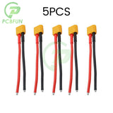 1-50Pcs Plug Male Connector with 14AWG Silicon Wire for RC Lipo Battery Cable Drone XT60 Pigtail