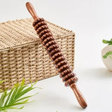 Wooden muscle relaxation e massager fiess yoga meridian thin leg cervical roller massage stick