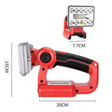 3Inches 9W LED Work Light for Milwaukee//Makita/Bosch 18V Li-ion Battery Torch Portable Outdoor Emergency Lamp Flashlight