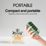 Portable Bladeless Coog Fan Night USB Rechargeable with 5 Wind Speeds 2 Light Modes for Outdoor Camping