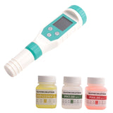 7 in 1 PH/Free Chlorine/ORP/EC/TDS/Salt/Temp PH Meter Swimming Pool Saity Tester IP67 Waterproof for Aquarium