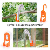 Portable Outdoor Camping USB Rechargeable 4400mAh Battery Powered Shower Pump for Family Camp/Hiking/Backpacking