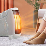 1Pcs Small Electric Heater ,Ceramic Personal Space Heater Portable Silent Heater Fan For Office With Constant Temperature Heating And Overheat Protection ,2S Fast Heating Space Electric Heater And Dual Speed Adjustable Temperature (UK Plug)