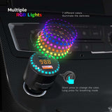QC3.0 Car Audio MP3 Player Wireless Bluetooth 5.0 FM Transmitter Dual USB Fast Charger Handsfree Car Kit U Disk Music Play