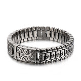 316 Stainless Steel Personalized Flower-shaped Buckle Titanium Steel Trendy Bracelet