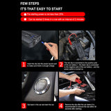 8000mah Car Jump Starter Up to 5.0L Gas or 2.8L 12V 600A Portable Battery for Emergency Power Bank Phone Charging