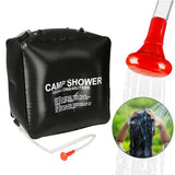 20L/40L Foldable Camp Shower Bag PVC Outdoor Shower Bag Portable Folding Water Bag Camping Shower Camping Hiking Travel Supplies