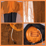 Hanging Green Light Scary Voice Ghost House Pumpkin Head Prop Halloween Courtyard Decoration