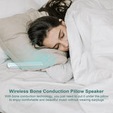 Pillow Speaker Bone Conduction Stereo, Mini Portable Bluetooth Sleep Headphones for Deep Sleeping, Insomnia Noise Machine for Side Sleepers