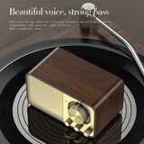High Quality Retro Speaker FM Radio Portable Outdoor Camping Subwoofer Home Theater Sound System Bluetooth Best Seller