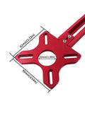 4 in 1 Bracket-Cabinet Hardware Aluminum Router Circle Cutting Jig Punch-Router Milg Groove Bracket