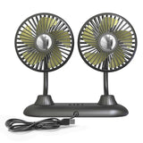 Portable Mini USB Fan, Silent, Handheld, Double Head, Air Coog, Office, Car, Home, Room, Table Fans, Creative, 4.5"