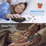 2022 Mini Radio Portable AM/FM Dual Band Stereo Weather Pocket Radio Receiver with Screen Display Digtail Alarm Clock Radio