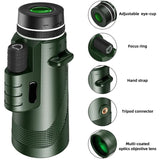 80X100 Monocular Professional with Tripod Phone Clip Low Light HD Telescope for Outdoor Bird Watching Camping Tourism