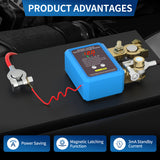 DaierTek 240A Kill 12V Remote Battery Disconnect with Led Voltage Display Automatic Power Shut Off Switch for Auto