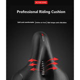 Oversized Comfort Bike Seat, Wide Comfortable Bicycle Seat Cushion Men Women, Memory Foam Padded For Peloton